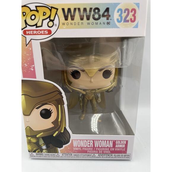Wonder Woman WW84 Golden Armor Funko Pop DC Comics 330 New In Box - Picture 2 of 7